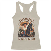 Black Cowboy Racerback Tank Top Howdy Partner Black History Month