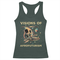 Visions Of Afrofuturism African American Racerback Tank Top Black History And Future