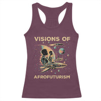 Visions Of Afrofuturism African American Racerback Tank Top Black History And Future