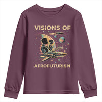 Visions Of Afrofuturism African American Youth Sweatshirt Black History And Future
