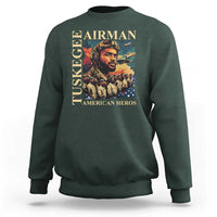 Tuskegee Airman Sweatshirt American Heroes US Pilots Black History