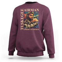 Tuskegee Airman Sweatshirt American Heroes US Pilots Black History