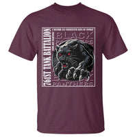 Black Panther Party T Shirt 761st Tank Battalion Black History