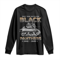 761st Tank Battalion Tribute Black Panther Party History Long Sleeve Shirt