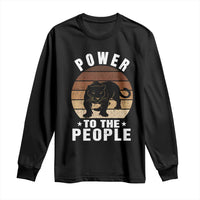 Black Panther Party Long Sleeve Shirt Power To The People Black History