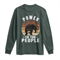 Black Panther Party Long Sleeve Shirt Power To The People Black History