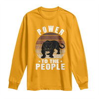 Black Panther Party Long Sleeve Shirt Power To The People Black History