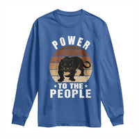 Black Panther Party Long Sleeve Shirt Power To The People Black History