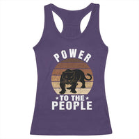 Black Panther Party Racerback Tank Top Power To The People Black History