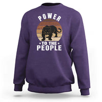 Black Panther Party Sweatshirt Power To The People Black History