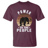 Black Panther Party T Shirt Power To The People Black History