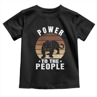 Black Panther Party Toddler T Shirt Power To The People Black History