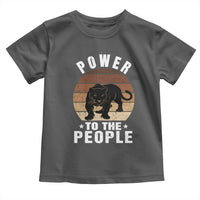 Black Panther Party Toddler T Shirt Power To The People Black History