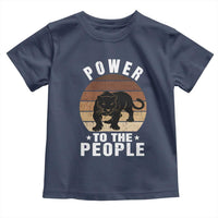 Black Panther Party Toddler T Shirt Power To The People Black History