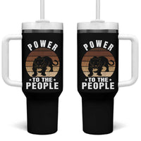 Black Panther Party Tumbler With Handle Power To The People Black History