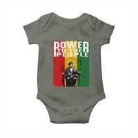 Black Panther Party Huey P. Newton Baby Onesie Power To The People Black History