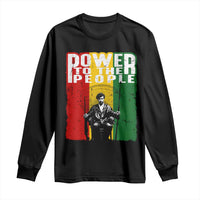 Black Panther Party Huey P. Newton Long Sleeve Shirt Power To The People Black History