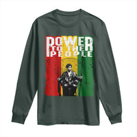 Black Panther Party Huey P. Newton Long Sleeve Shirt Power To The People Black History