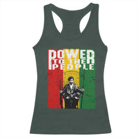Black Panther Party Huey P. Newton Racerback Tank Top Power To The People Black History