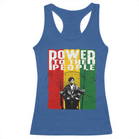Black Panther Party Huey P. Newton Racerback Tank Top Power To The People Black History