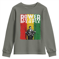 Black Panther Party Huey P. Newton Youth Sweatshirt Power To The People Black History