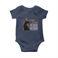 Angela Davis Baby Onesie I Am Changing The Things I Cannot Accept Black Panther Party History