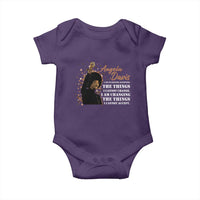 Angela Davis Baby Onesie I Am Changing The Things I Cannot Accept Black Panther Party History