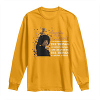 Angela Davis Long Sleeve Shirt I Am Changing The Things I Cannot Accept Black Panther Party History