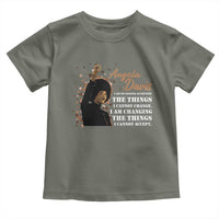 Angela Davis Toddler T Shirt I Am Changing The Things I Cannot Accept Black Panther Party History