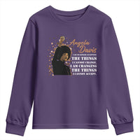 Angela Davis Youth Sweatshirt I Am Changing The Things I Cannot Accept Black Panther Party History