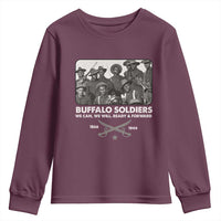 Buffalo Soldiers Youth Sweatshirt We Can We Will Ready Forward Black History