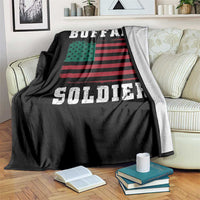 Buffalo Soldiers Throw Blanket African American Cavalry Black History - Wonder Print Shop