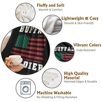 Buffalo Soldiers Throw Blanket African American Cavalry Black History - Wonder Print Shop