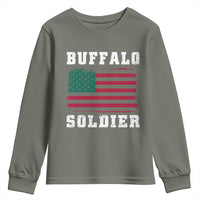 Buffalo Soldiers Youth Sweatshirt African American Cavalry Black History