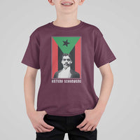 Arturo Schomburg T Shirt For Kid Harlem Renaissance Puerto Rican