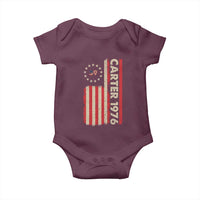 Jimmy Carter Baby Onesie 39th US President 1976 Retro American Flag