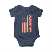 Jimmy Carter Baby Onesie 39th US President 1976 Retro American Flag