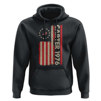 Jimmy Carter Hoodie 39th US President 1976 Retro American Flag