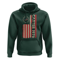 Jimmy Carter Hoodie 39th US President 1976 Retro American Flag