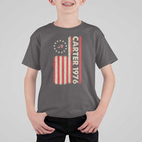 Jimmy Carter T Shirt For Kid 39th US President 1976 Retro American Flag