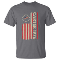 Jimmy Carter T Shirt 39th US President 1976 Retro American Flag