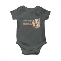 Jimmy Carter Quote Baby Onesie The Love Of Liberty Flows In Our American Veins