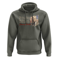 Jimmy Carter Quote Hoodie The Love Of Liberty Flows In Our American Veins