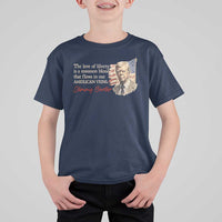 Jimmy Carter Quote T Shirt For Kid The Love Of Liberty Flows In Our American Veins