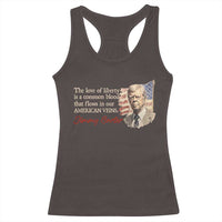 Jimmy Carter Quote Racerback Tank Top The Love Of Liberty Flows In Our American Veins