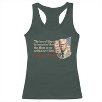 Jimmy Carter Quote Racerback Tank Top The Love Of Liberty Flows In Our American Veins