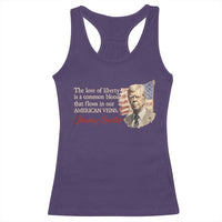 Jimmy Carter Quote Racerback Tank Top The Love Of Liberty Flows In Our American Veins