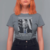 Jimmy Carter Quote T Shirt For Women The Measure Of A Society