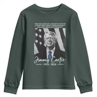 Jimmy Carter Quote Youth Sweatshirt The Measure Of A Society