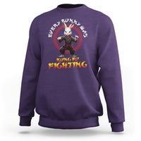 Easter Day Sweatshirt Every Bunny Was Kung Fu Fighting Funny Rabbit - Wonder Print Shop